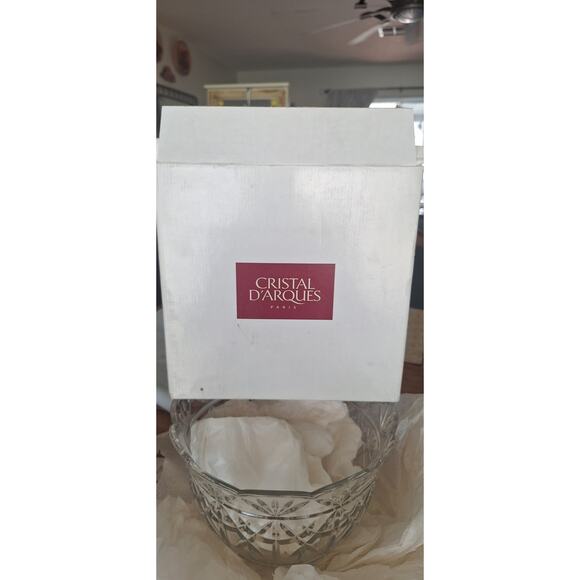 Cristal D'Arques Paris Coupe Joanna 25cm Clear Bowl 24% Crystal w/ Original Box - Picture 1 of 9